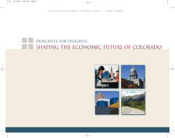 Shaping the Economic Future of Colorado