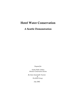 Hotel Water Conservation