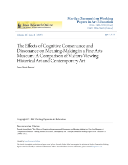 The Effects of Cognitive Consonance and Dissonance on Meaning