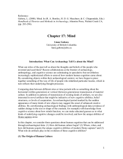 Chapter 17: Mind
