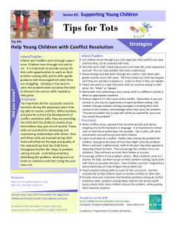 Help Young Children with Conflict Resolution