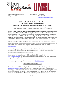 St. Louis Public Radio Special Broadcast: St. Louis County