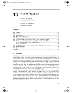 10 Intake Fraction
