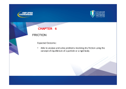 CHAPTER 6 FRICTION