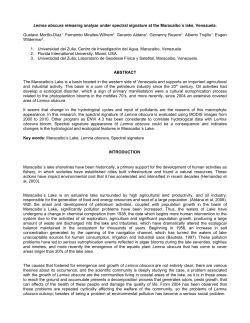 Lemna obscura releasing analyze under spectral signature