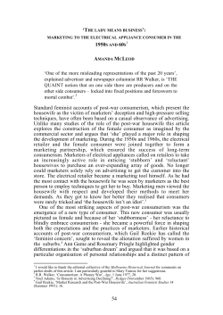 Print this article - Melbourne Historical Journal