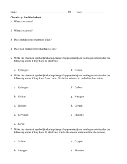 Ion Worksheet