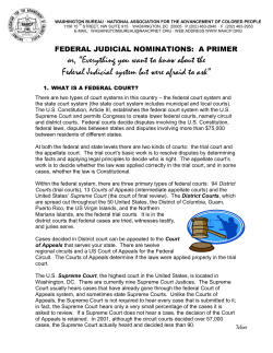 Federal Judicial Nominations