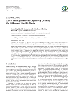 A Fast Testing Method to Objectively Quantify the Stiffness of