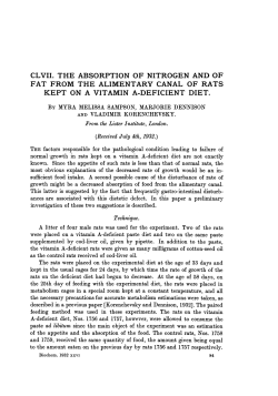 clvii. the absorption of nitrogen and of fat from the alimentary canal