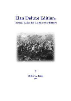 Elan Deluxe Napoleonic Wargame Rules