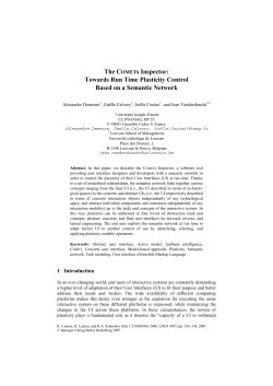 The COMETs Inspector: Towards Run Time Plasticity Control