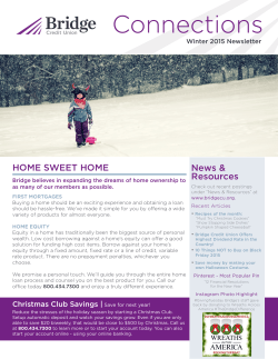 Winter 2015 - Bridge Credit Union