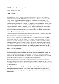 Shelsley Walsh Report