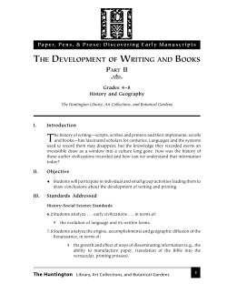 the development of writing and books