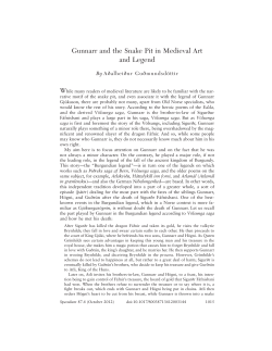 Gunnarr and the Snake Pit in Medieval Art and Legend