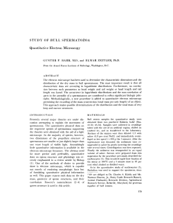 STUDY OF BULL SPERMATOZOA Quantitative
