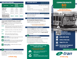 e-tran.org COMMUTER ROUTE e-tran.org