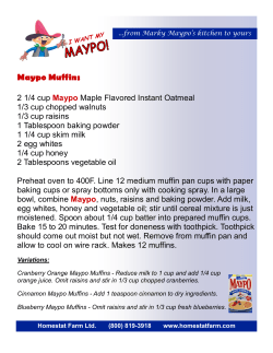Maypo Muffins - Homestat Farm