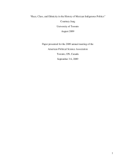 1 &ldquo;Race, Class, and Ethnicity in the History of Mexican Indigenous