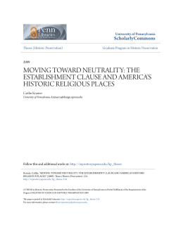 MOVING TOWARD NEUTRALITY - ScholarlyCommons