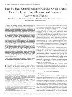 Beat-by-Beat Quantification of Cardiac Cycle Events Detected From