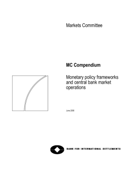 Monetary policy frameworks and central bank market operations