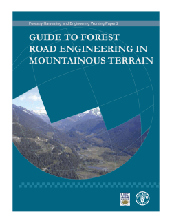 guide to forest road engineering in mountainous terrain