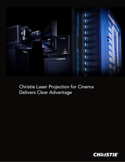 Christie Laser Projection for Cinema Delivers Clear Advantage