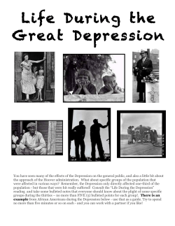 Life During the Great Depression