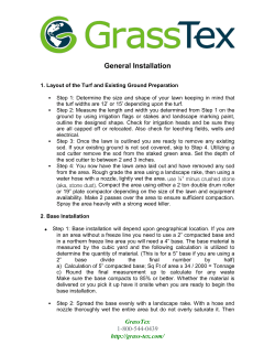 GrassTex Landscape Installation Guide