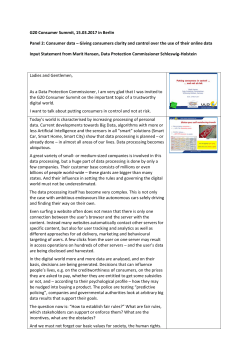 Putting consumers in control and not at risk