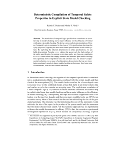 Deterministic Compilation of Temporal Safety Properties in Explicit