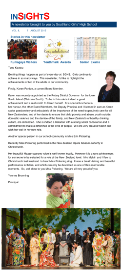 insights - Southland Girls High School