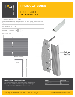 792.01.000 Edge Profile Specifications