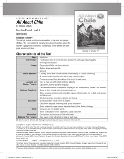 All About Chile - Houghton Mifflin Harcourt