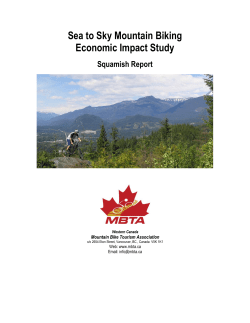 Sea to Sky Mountain Biking Economic Impact Study