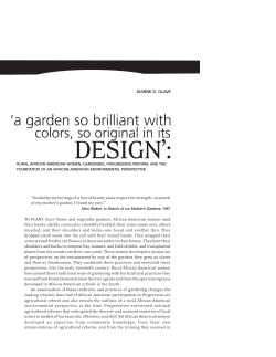 Rural African American Women, Gardening