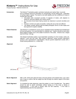 Kinterra Instructions For Use