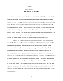 266 Chapter 7 CONCLUSION: THE RHYME OF HISTORY It is often