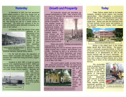 Today Growth and Prosperity Yesterday