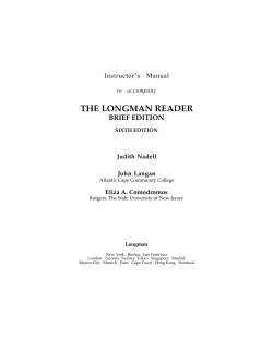 the longman reader brief edition