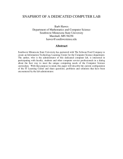 snapshot of a dedicated computer lab