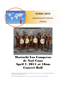Mariachi Study Guide - UMass Amherst Fine Arts Center