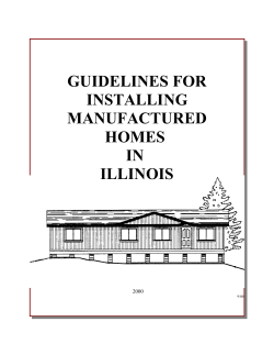 guidelines for installing manufactured homes in illinois