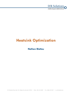 Heatsink Optimization