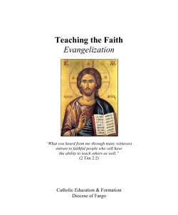 Teaching the Faith / Evangelization