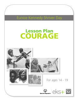 courage - Special Olympics