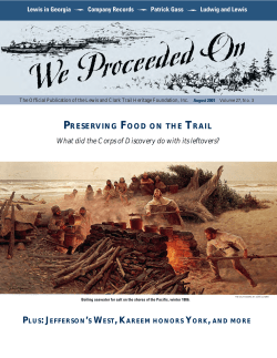 PRESERVING FOOD ON THE TRAIL