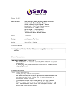 Minutes for organization meeting (short form)